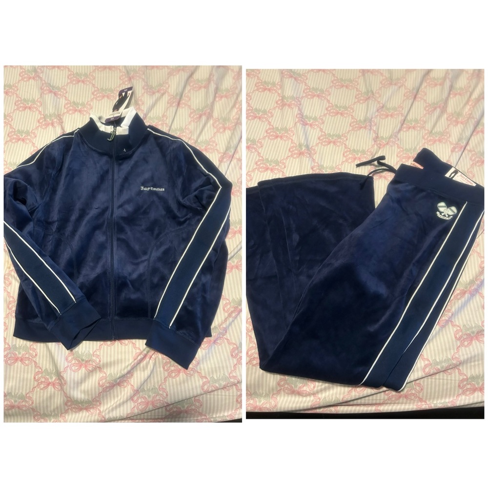 Blue juicy couture velour track suit size XXL new with tags